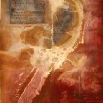 Pittura intitolato "Man Land Earth" da Veryan Edwards, Opera d'arte originale