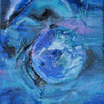 Pintura intitulada "Oceanic Universe" por Veryan Edwards, Obras de arte originais, Óleo