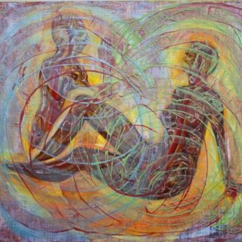 Painting titled "SOul to Soul" by Veryan Edwards, Original Artwork, Oil