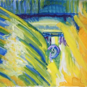 Painting titled "Through the Obstacl…" by Veryan Edwards, Original Artwork, Oil