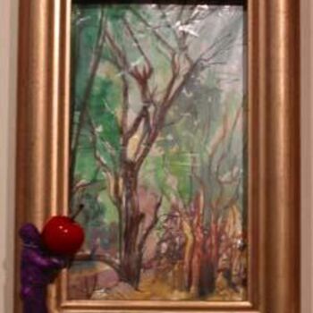 Painting titled "Back to Nature" by Veryan Edwards, Original Artwork, Oil