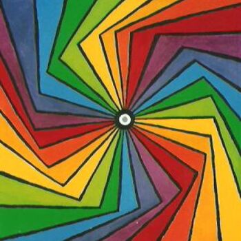 Painting titled "Colour wheel" by Vesa Peltonen, Original Artwork