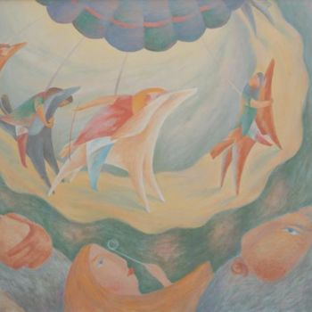 Painting titled "Делайте ставки, гос…" by Vadim Veselov, Original Artwork