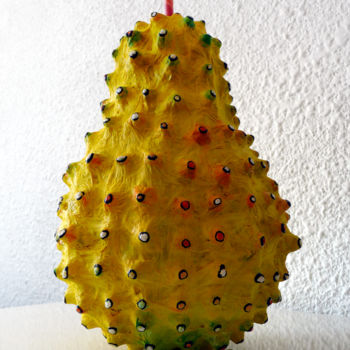 Sculpture titled "Fruit exotique" by Veska Abad, Original Artwork