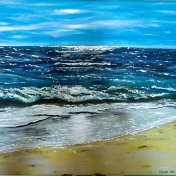 Картина под названием "Sea" - Oksana Perepelytsia, Подлинное произведение искусства, Масло