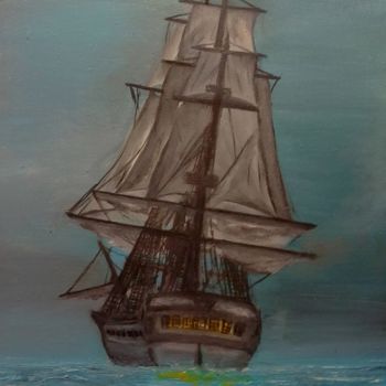 Painting titled "Ship" by Sav Yorg, Original Artwork, Other