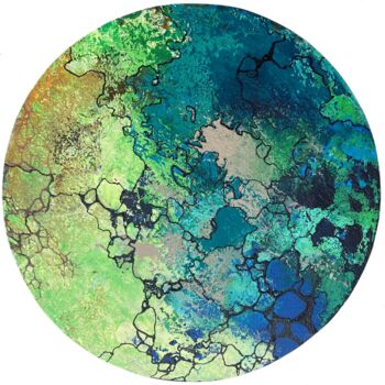 "Our planet-05" başlıklı Tablo Vesta Shi tarafından, Orijinal sanat, Akrilik Ahşap Sedye çerçevesi üzerine monte edilmiş