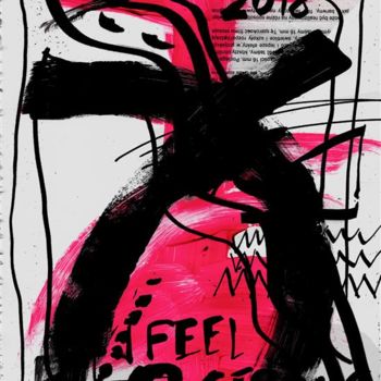 Arts numériques intitulée "I feel strong" par Tomasz Rolko, Œuvre d'art originale, Peinture numérique