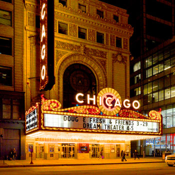 Photography titled "Chicago Theater" by Ars Photo/Grafica, Original Artwork