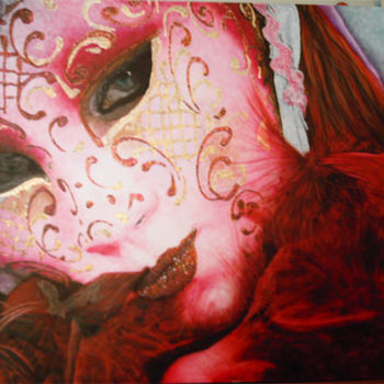 Painting titled "Mask" by Vg-Art, Original Artwork, Acrylic