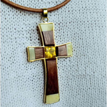 Diseño titulada "festive cross" por Vyacheslav Mishin, Obra de arte original, Joyas