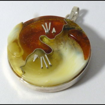 Design titled "Pendant with amber…" by Vyacheslav Mishin, Original Artwork, Jewelry