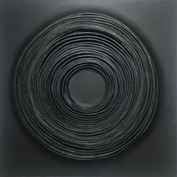 Sculpture titled "Circles on the wate…" by Viacheslav Zaykin, Original Artwork, Plaster