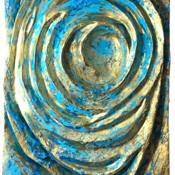 Escultura intitulada "Whirling." por Viacheslav Zaykin, Obras de arte originais, Gesso