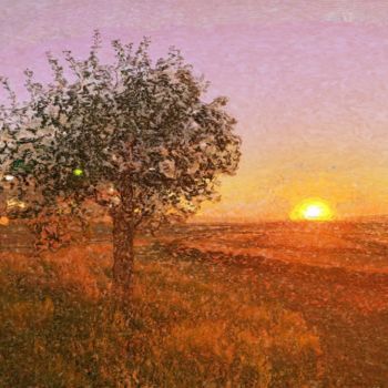 Arte digital titulada "The apple tree 2508…" por Viajacobi, Obra de arte original, Pintura Digital