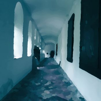 Digital Arts titled "The monastery" by Viajacobi, Original Artwork, Digital Painting