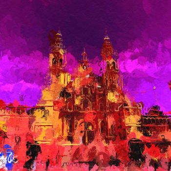 Digital Arts με τίτλο "Santiago" από Viajacobi, Αυθεντικά έργα τέχνης, Ψηφιακή ζωγραφική