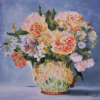 Peinture intitulée "le vase" par Yvette Vianney-Liaud, Œuvre d'art originale