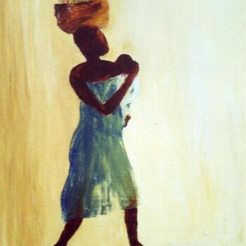 Peinture intitulée "La mère" par Yvette Vianney-Liaud, Œuvre d'art originale