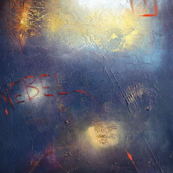 Schilderij getiteld "Nebel.jpeg" door Marina Viazova, Origineel Kunstwerk, Olie