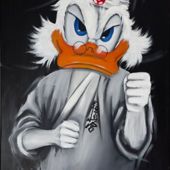 Ζωγραφική με τίτλο "Scrooge is a karate…" από Vicca, Αυθεντικά έργα τέχνης, Λάδι