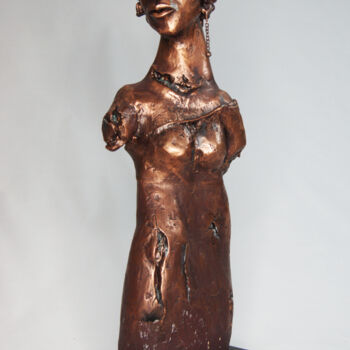 Sculpture intitulée "Busto#2" par Vicente Pereira Da Silva (Vicente Silva), Œuvre d'art originale, Pâte polymère