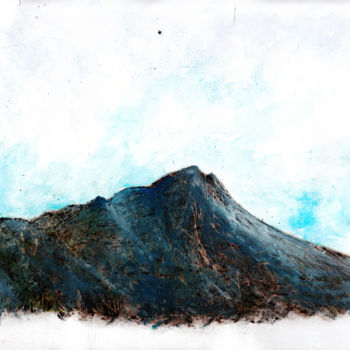 Peinture intitulée "Cerro de Las Mitras" par Vicente Portillo O Vincent Of Houston, Œuvre d'art originale
