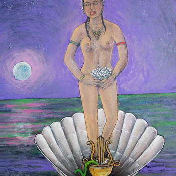 Peinture intitulée "0015-La Venus De Oa…" par Vicente Portillo O Vincent Of Houston, Œuvre d'art originale, Autre