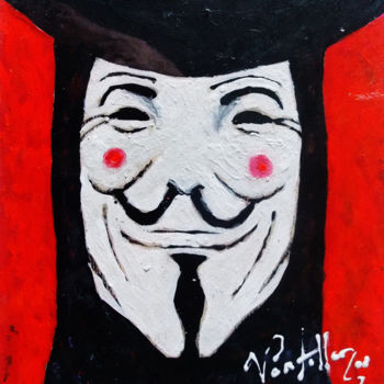 Malarstwo zatytułowany „026-Anonimo-esgrafi…” autorstwa Vicente Portillo O Vincent Of Houston, Oryginalna praca