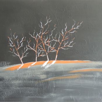 Painting titled "Orange" by Victor Kuchto, Original Artwork, Acrylic