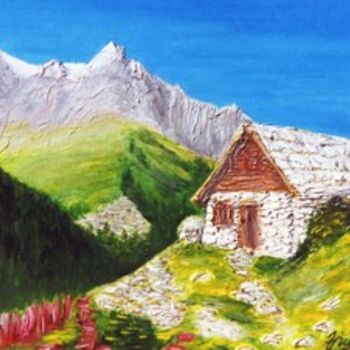 Ζωγραφική με τίτλο "Alpes de Provence/…" από Vickx, Αυθεντικά έργα τέχνης, Λάδι