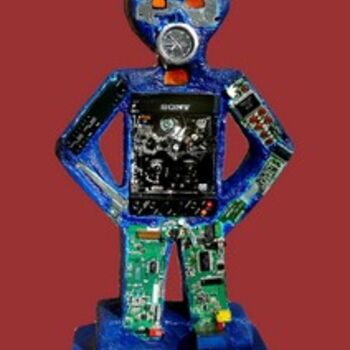 Γλυπτική με τίτλο "Sony Boy" από Vickx, Αυθεντικά έργα τέχνης, Χύσιμο