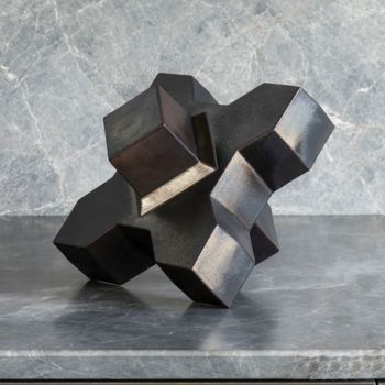 Sculpture intitulée "Cadzand - black" par Vicky Courtens, Œuvre d'art originale, Céramique