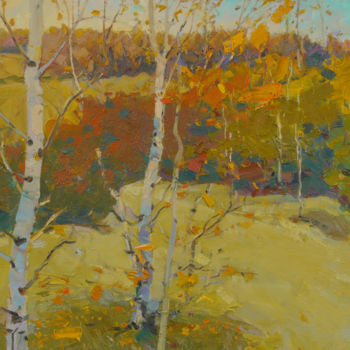 Peinture intitulée "Autumn colors" par Victor Onyshchenko, Œuvre d'art originale, Huile