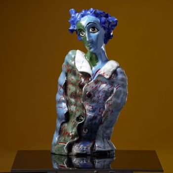 Sculpture intitulée "Marc Chagall" par Victor Prodanchuk, Œuvre d'art originale, Aluminium