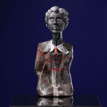 Sculpture intitulée "Alberto Jacameti" par Victor Prodanchuk, Œuvre d'art originale, Aluminium