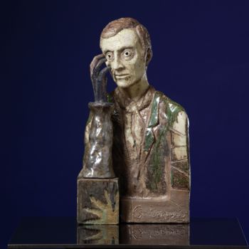 Скульптура под названием "George Marriage" - Victor Prodanchuk, Подлинное произведение искусства, Глина