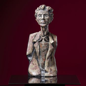 Sculpture titled "Alberto Giacometti" by Victor Prodanchuk, Original Artwork, Clay