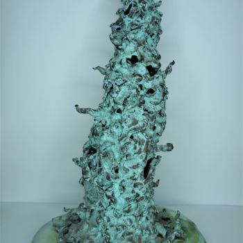 Skulptur mit dem Titel "Tower1" von Victor Prodanchuk, Original-Kunstwerk, Bronze