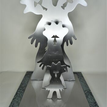 Rzeźba zatytułowany „Family 2” autorstwa Victor Prodanchuk, Oryginalna praca, Metale