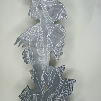 Sculpture intitulée "Through the wind" par Victor Prodanchuk, Œuvre d'art originale, Métaux