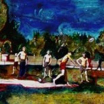 Pittura intitolato "Amnesia. A training…" da Victor Sydorenko, Opera d'arte originale