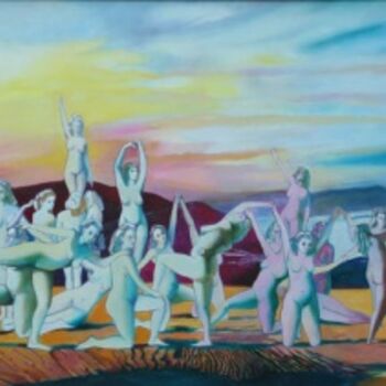 Malerei mit dem Titel "Ritual Dances. 1997…" von Victor Sydorenko, Original-Kunstwerk