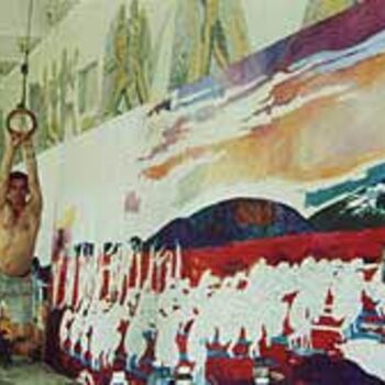 Pittura intitolato "Ritual Dances." da Victor Sydorenko, Opera d'arte originale