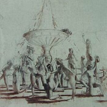 Pintura intitulada "Ritual Dances. 1997…" por Victor Sydorenko, Obras de arte originais