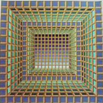 Digital Arts titled "London" by Victor Vasarely, Original Artwork