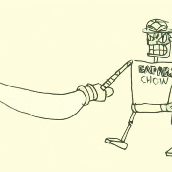 Drawing titled "Safari RObot" by Les Robots De Victor Antony-Thouret, Original Artwork