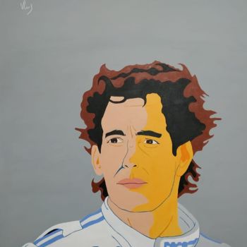 Pintura intitulada "Senna" por Victor Cruz, Obras de arte originais, Acrílico