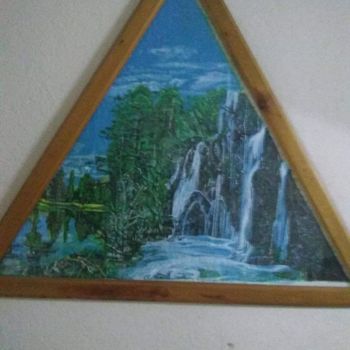 Pintura intitulada "La  Cascada de  ivan" por Victor  Cabel, Obras de arte originais, Acrílico