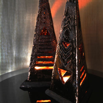 Скульптура под названием "Светильники в стиле…" - Victoria Aleksandrovna, Подлинное произведение искусства